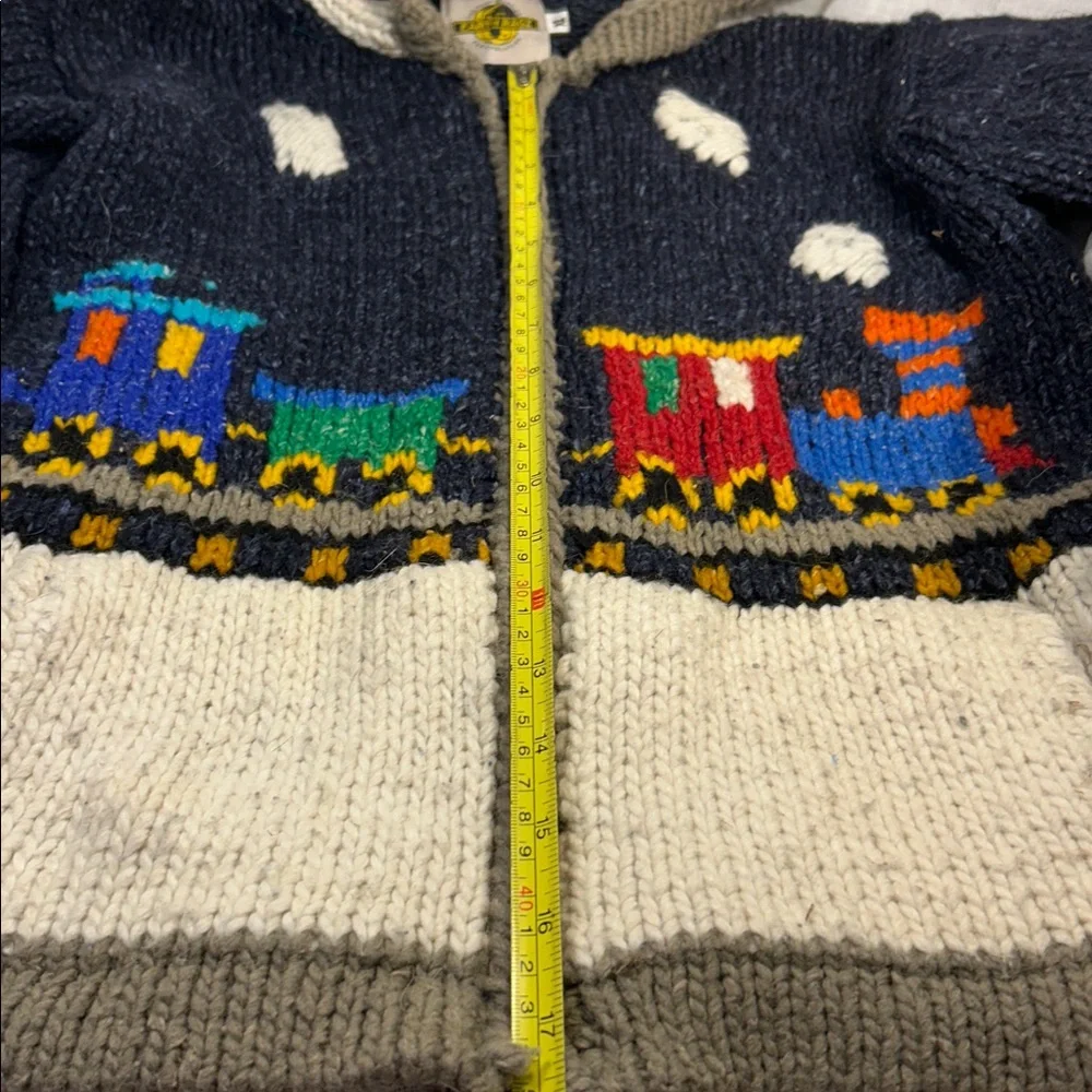 Earth Rugs wool sweater hooded jacket K00057
